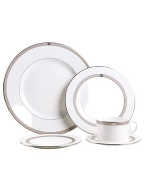 Kate Spade By Lenox Noel Platinum 5 Piece Place Setting China Set New No Box